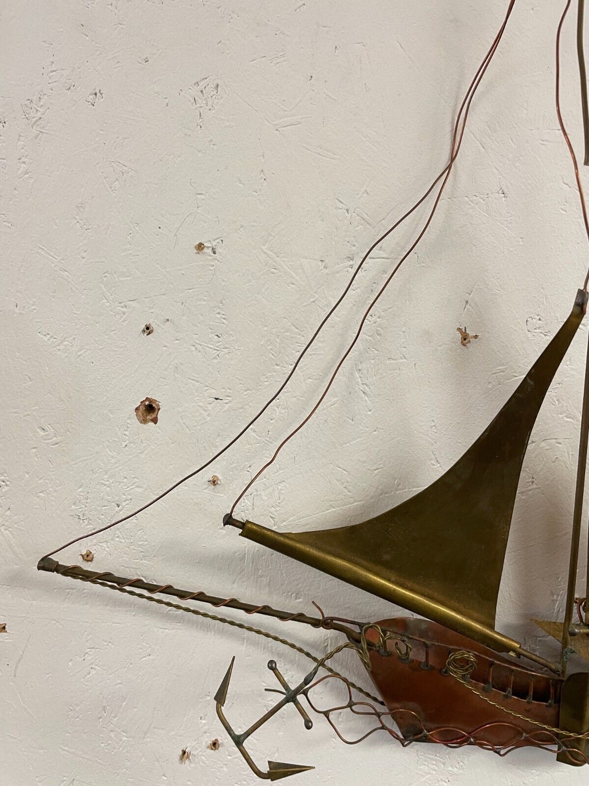 Mid Century Large Daniel D'haeseleer Sailing Boat All Art  Signed. photo 50.0