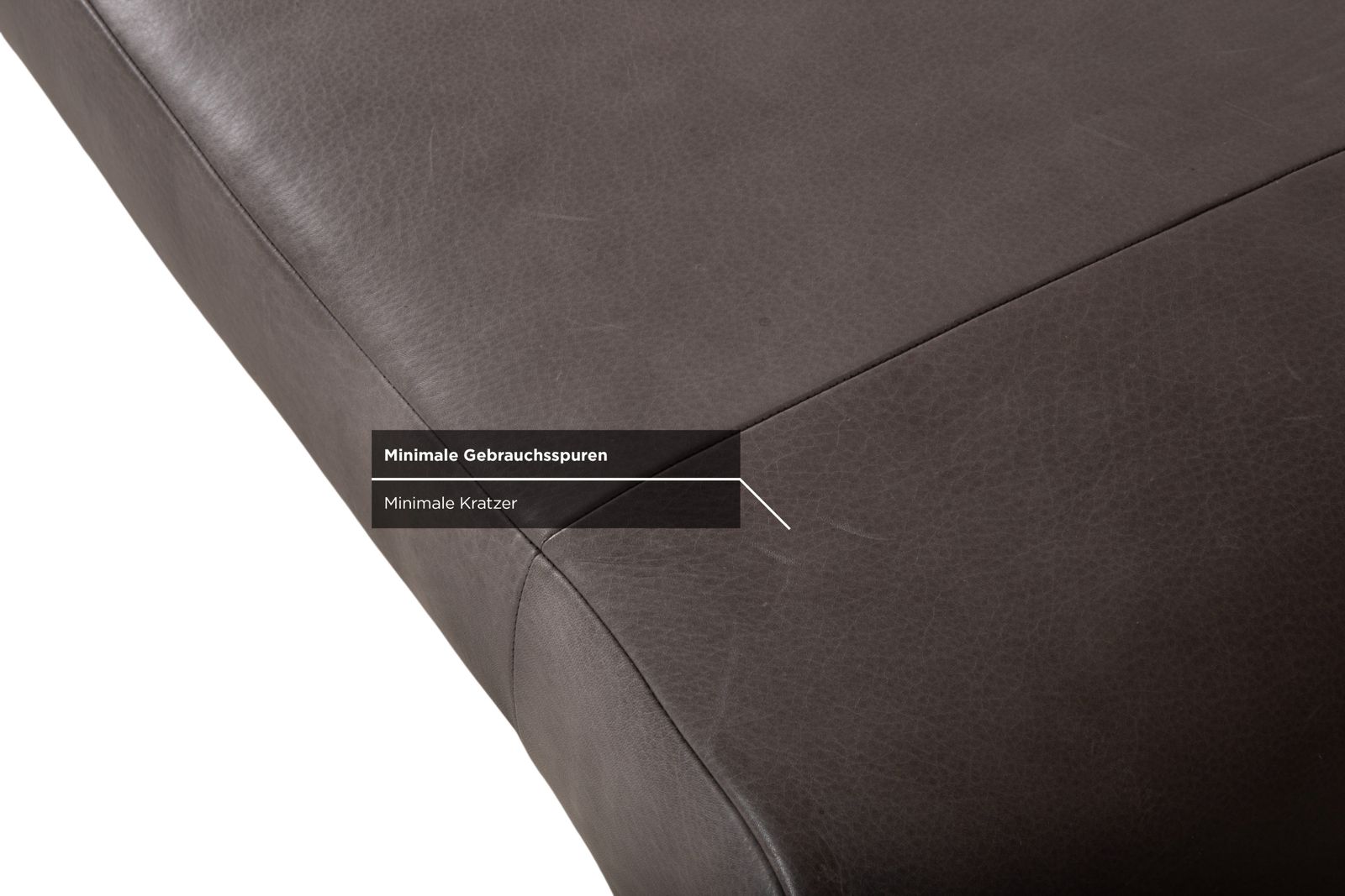 Banc Koinor en cuir gris anthracite photo 670.0