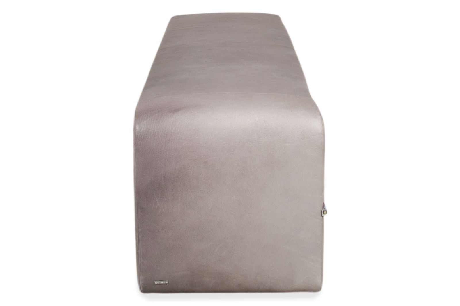 Koinor Leather Bench Grey Anthracite photo vintage