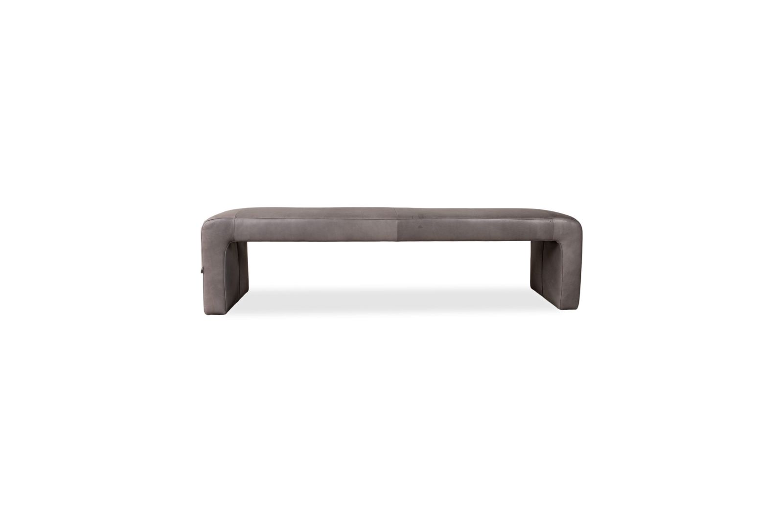 photo furniture Banc Koinor en cuir gris anthracite