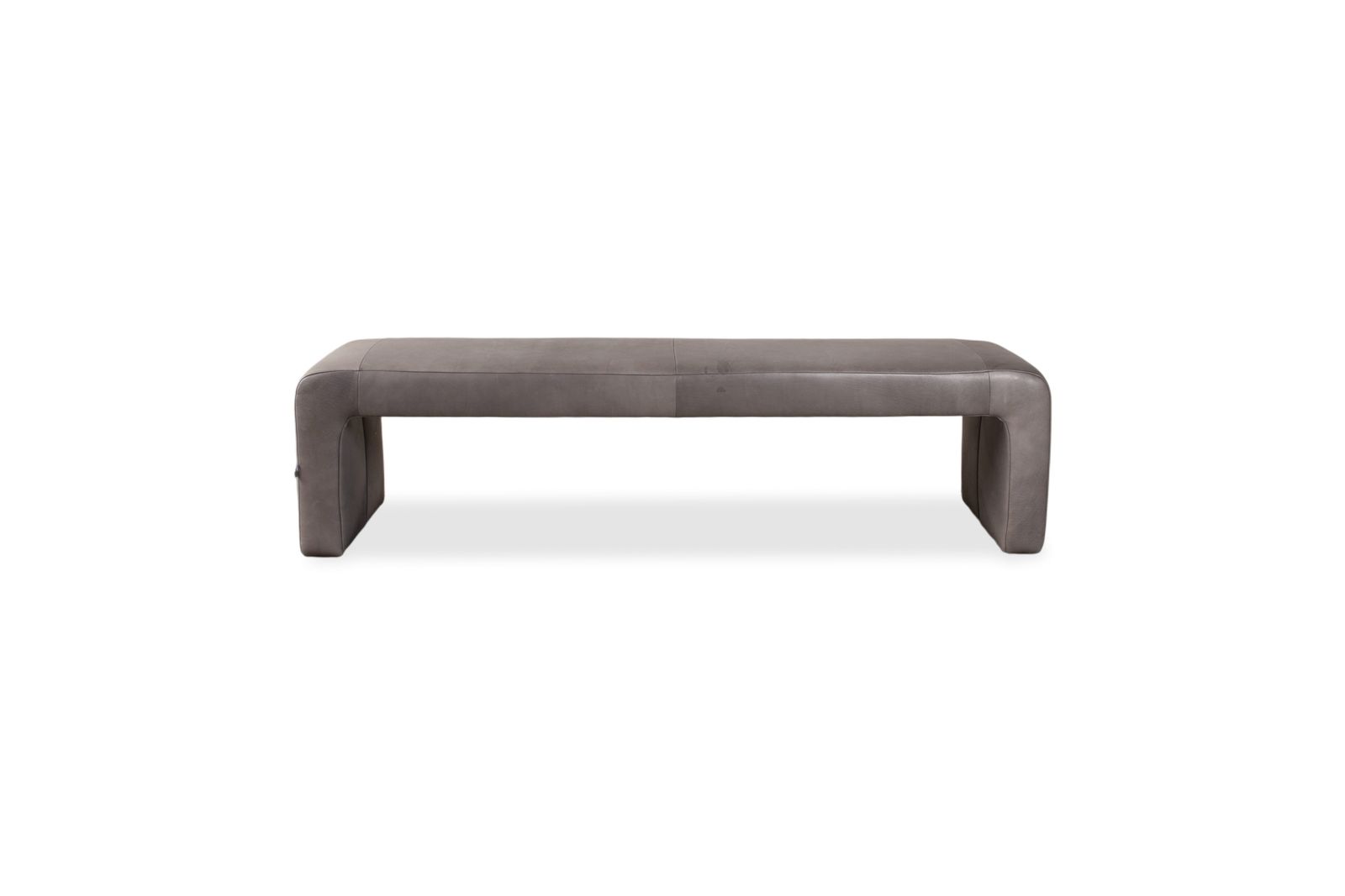Mobilier Banc Koinor en cuir gris anthracite photo