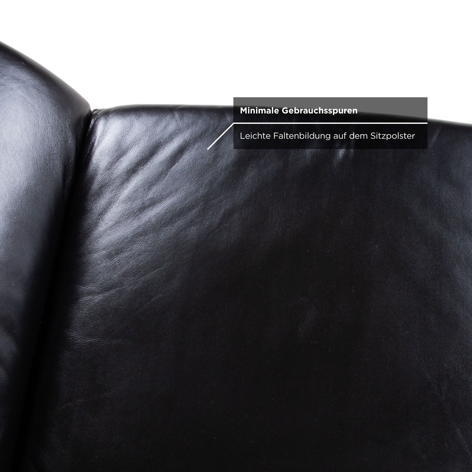 photo for sale Fauteuil Koinor Rossini en cuir noir, fonction manuelle