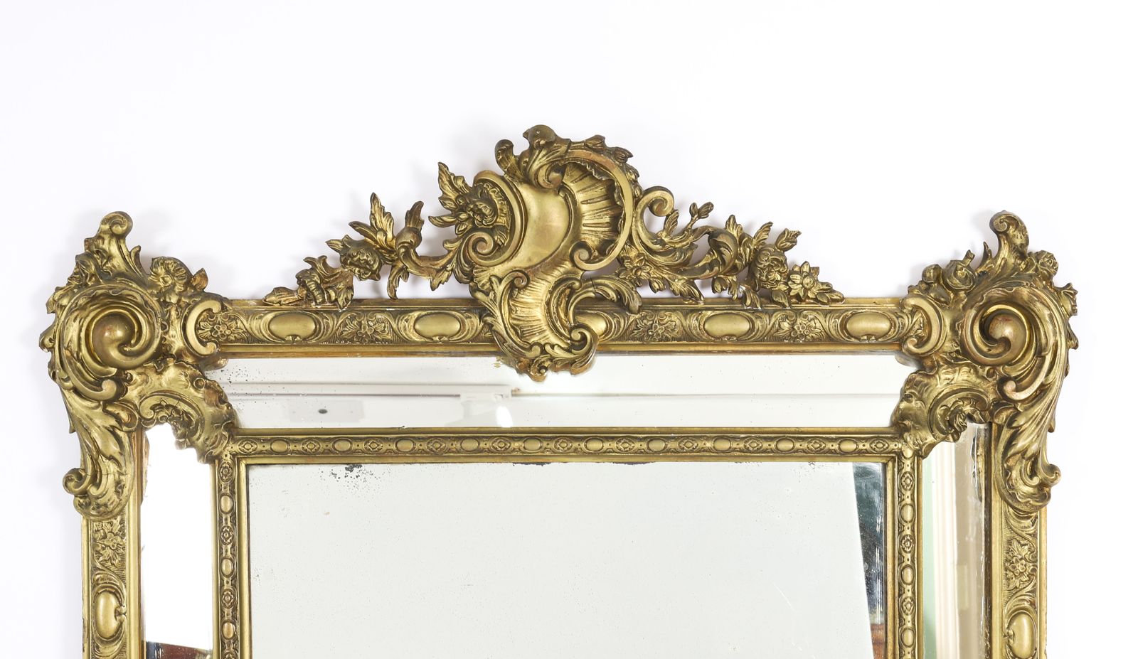 Antique Giltwood Louis Revival Overmantel Mirror C1860 169 X 105cm photo furniture