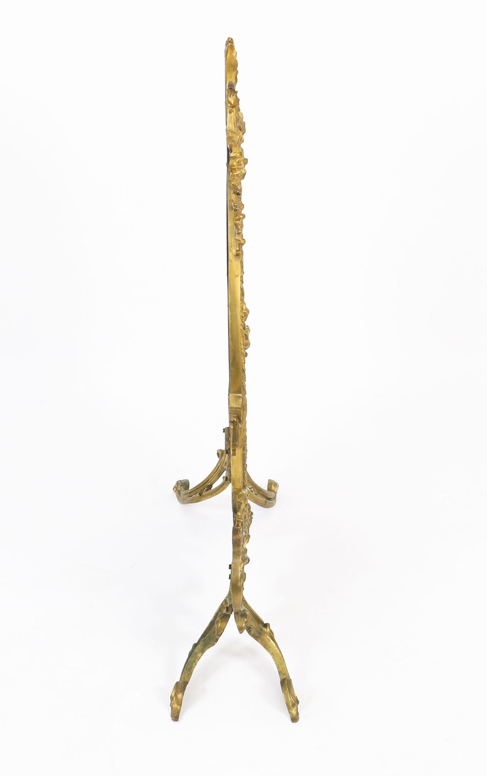 photo for sale French Rococo Revival Brass Fire Screen19th C