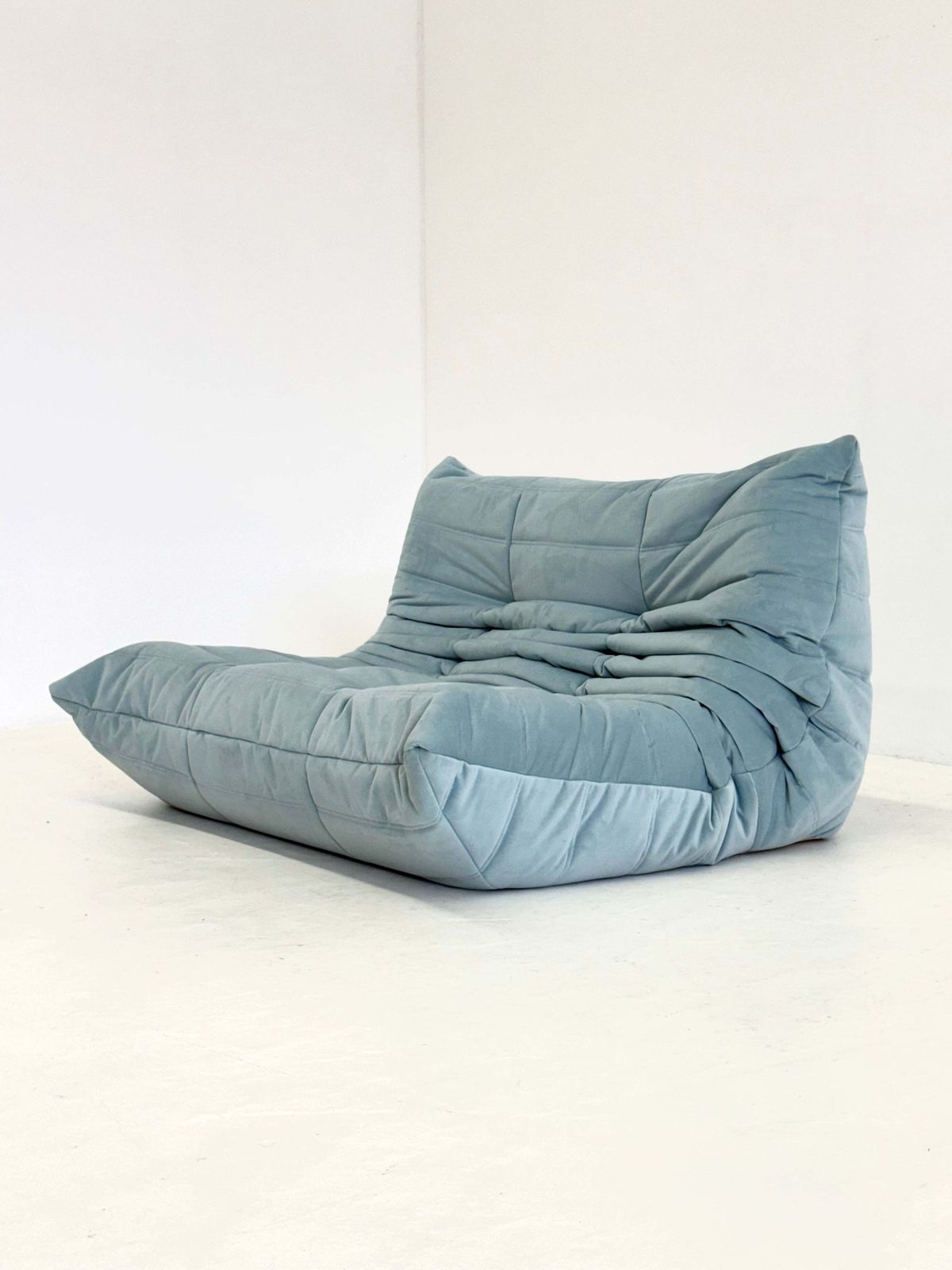 Ligne Roset Togo 2 Seater In Light Blue photo for sale