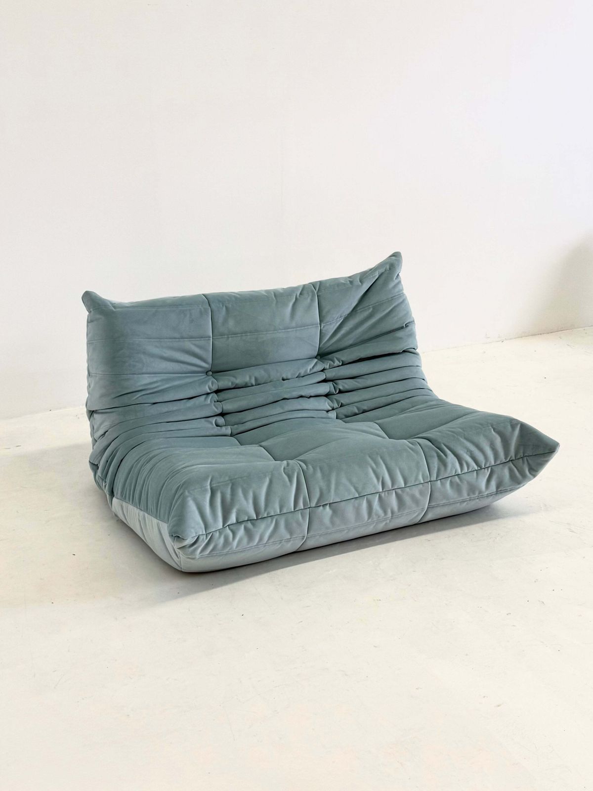 Ligne Roset Togo 2 Seater In Light Blue photo 2600.0