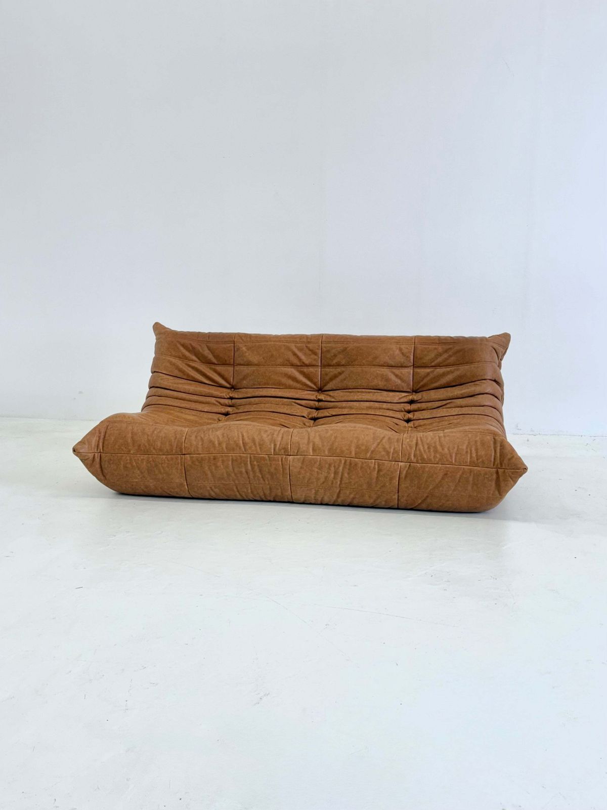 Ligne Roset Togo 3 Seater In Cognac Leather photo 3450.0