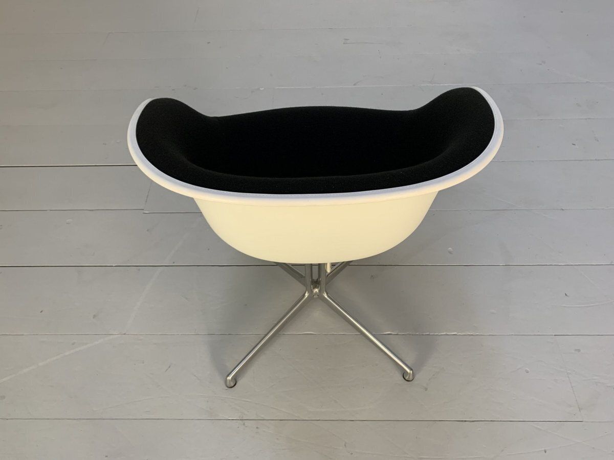 photo for sale Vitra La Fonda Eames Chair & Marble Table   In Black Hopsack