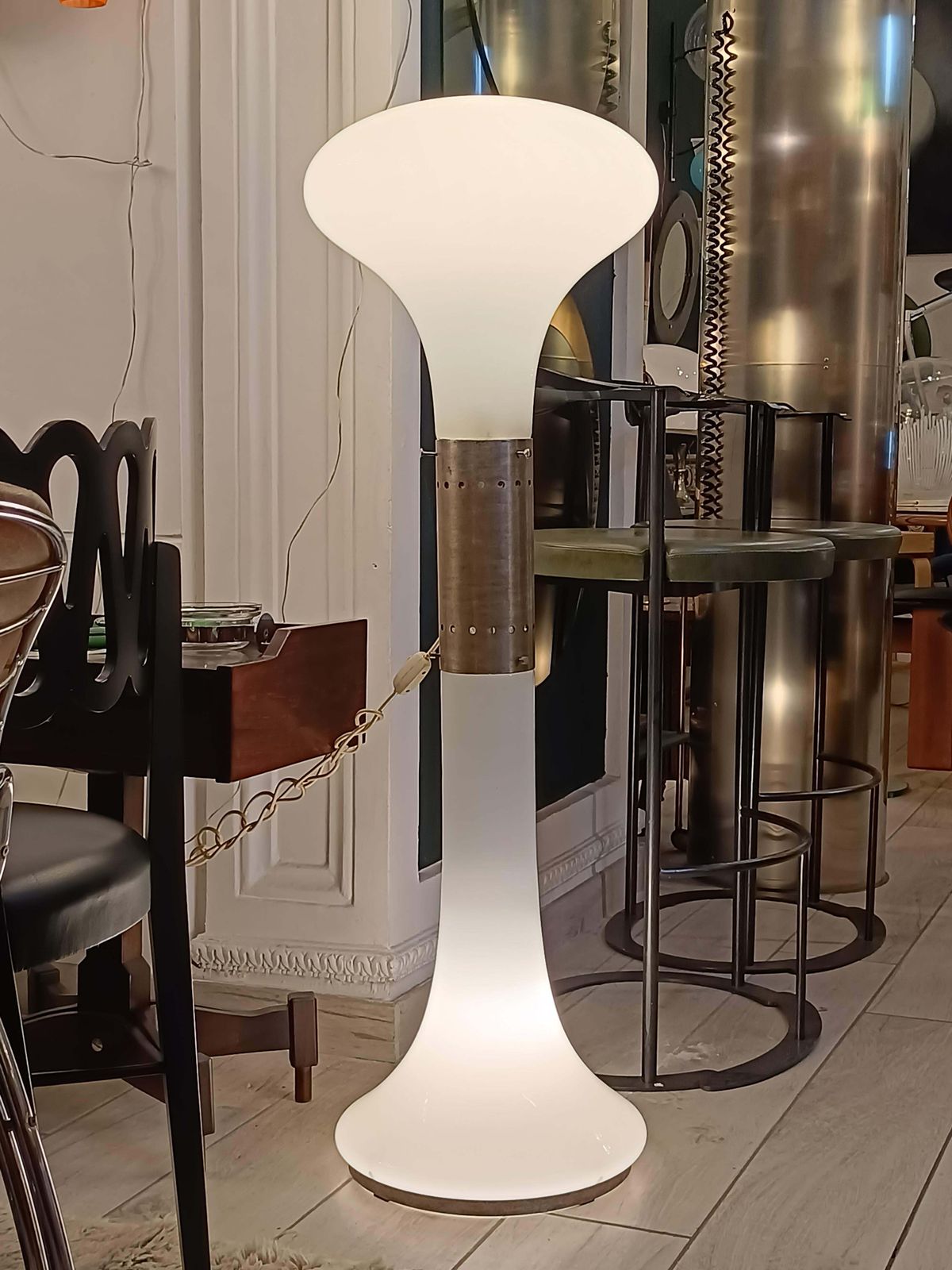 photo furniture Carlo Nason For Mazzega Floor Lamp "Lt220," Italy 1970s