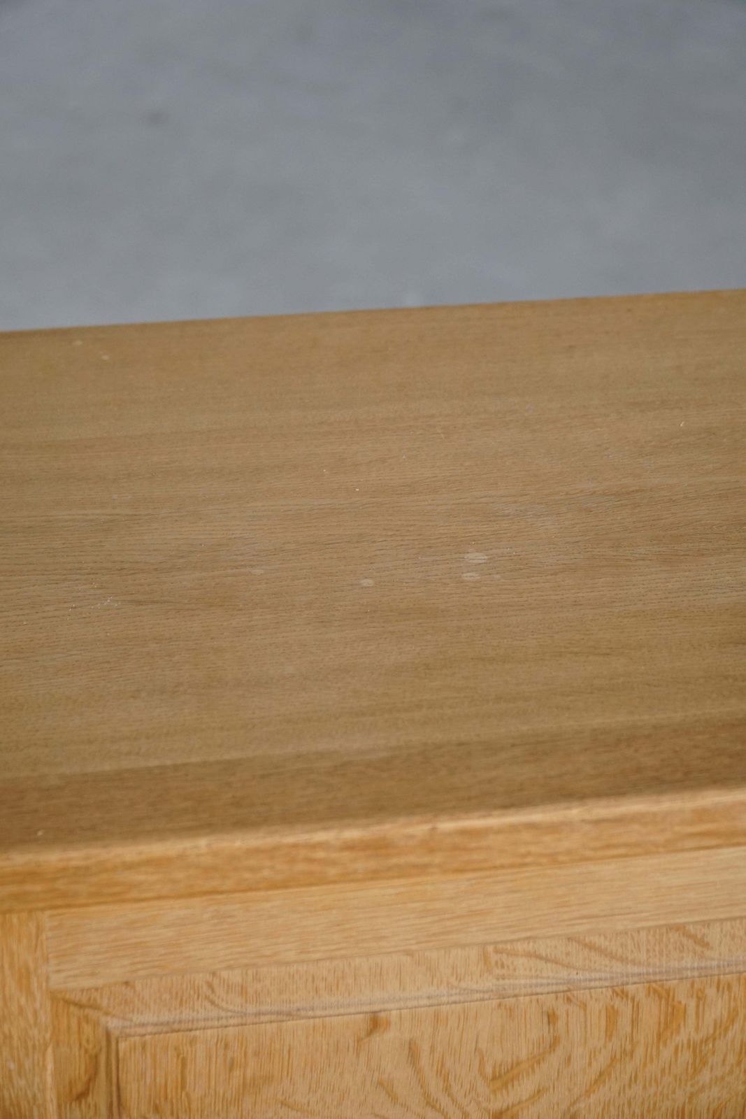 Danish Mid Century, Low Brutalist Sideboard In Oak, Henning Kjærnulf, 1960s photo vintage