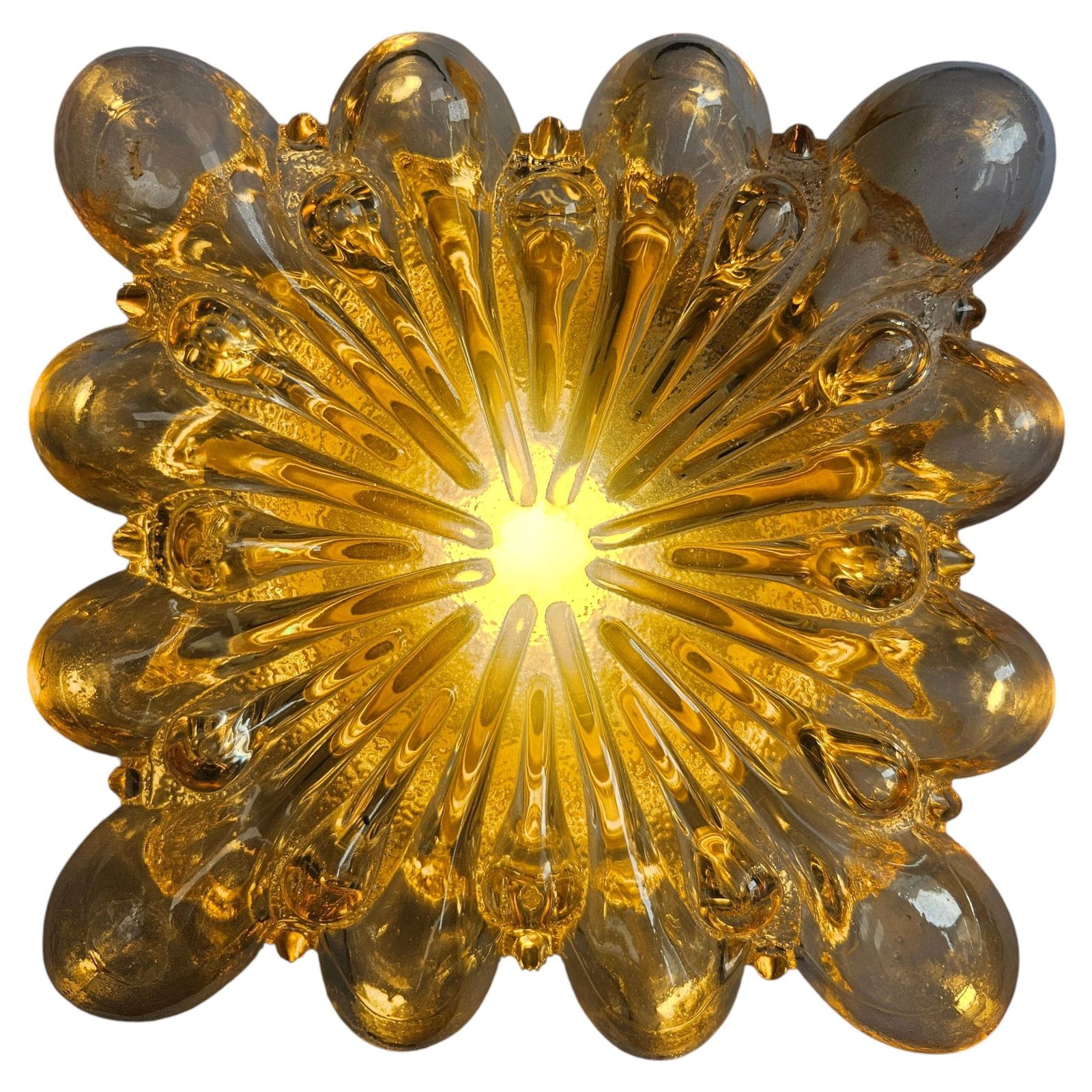 Rare Midcentury Flush Mount Limburg, Helena Tynell, Germany, 1970s