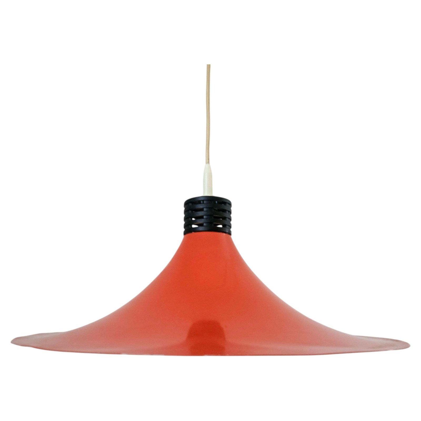 Rare Midcentury Red Pendant, Space Age, Italy, 1970s