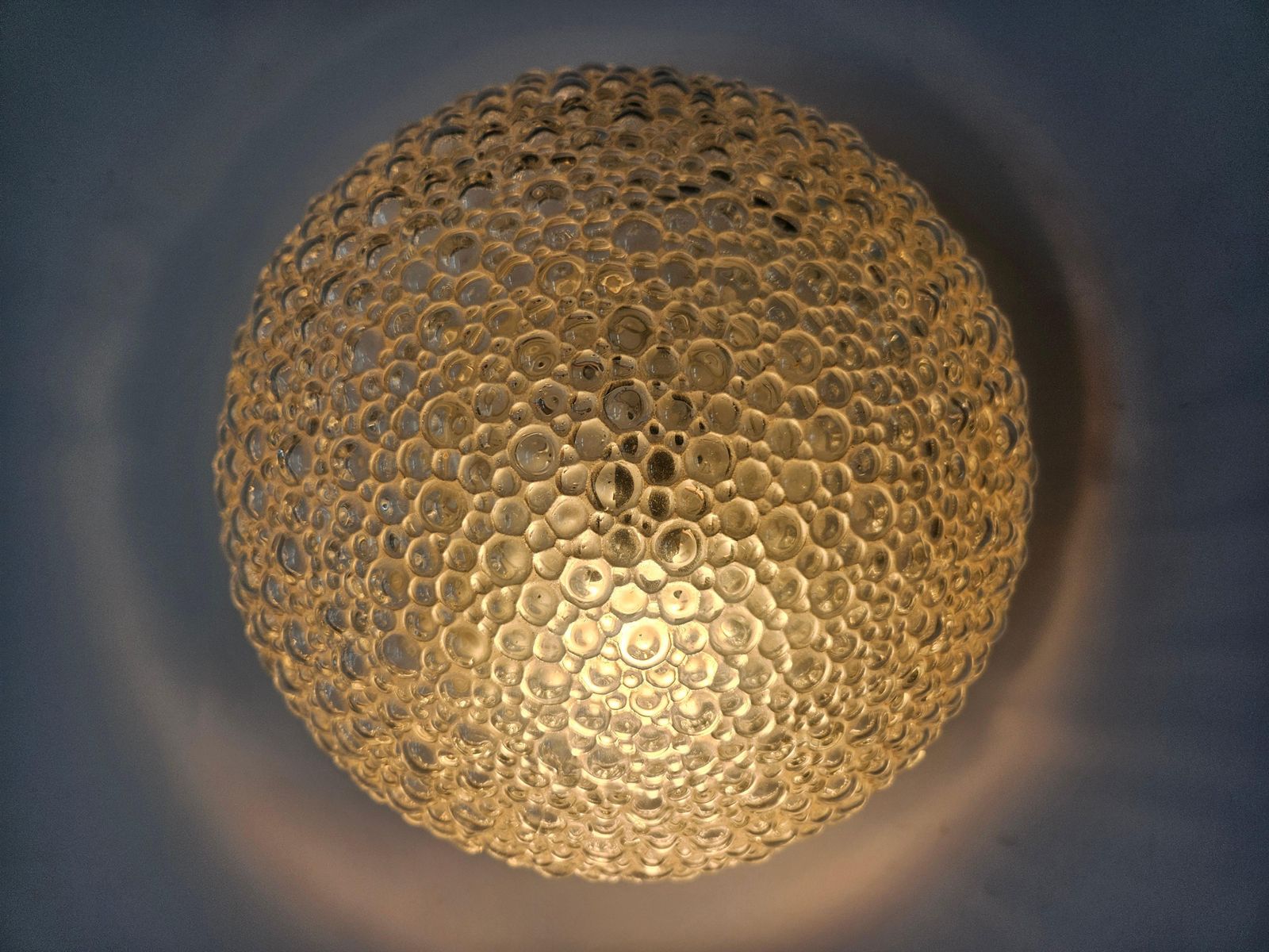 Rare Midcentury Bubble Flush Mount Limburg, Germany, 1970s photo furniture