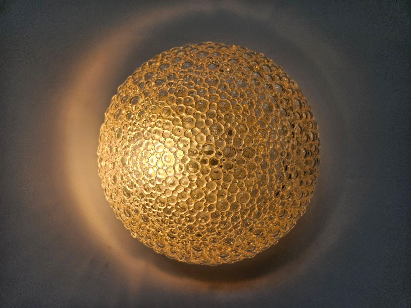 Rare Midcentury Bubble Flush Mount Limburg, Germany, 1970s photo for sale