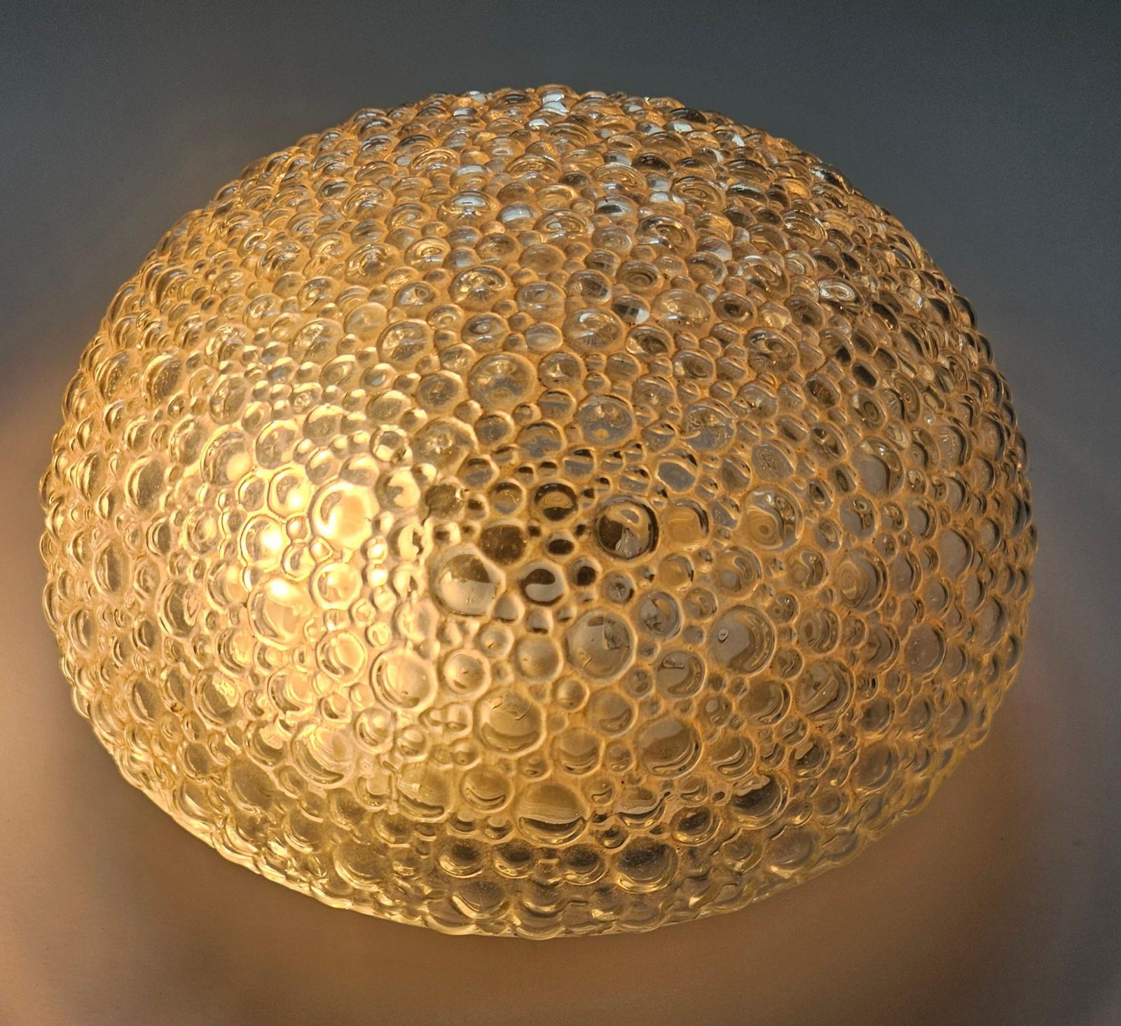 Rare Midcentury Bubble Flush Mount Limburg, Germany, 1970s photo vinterior