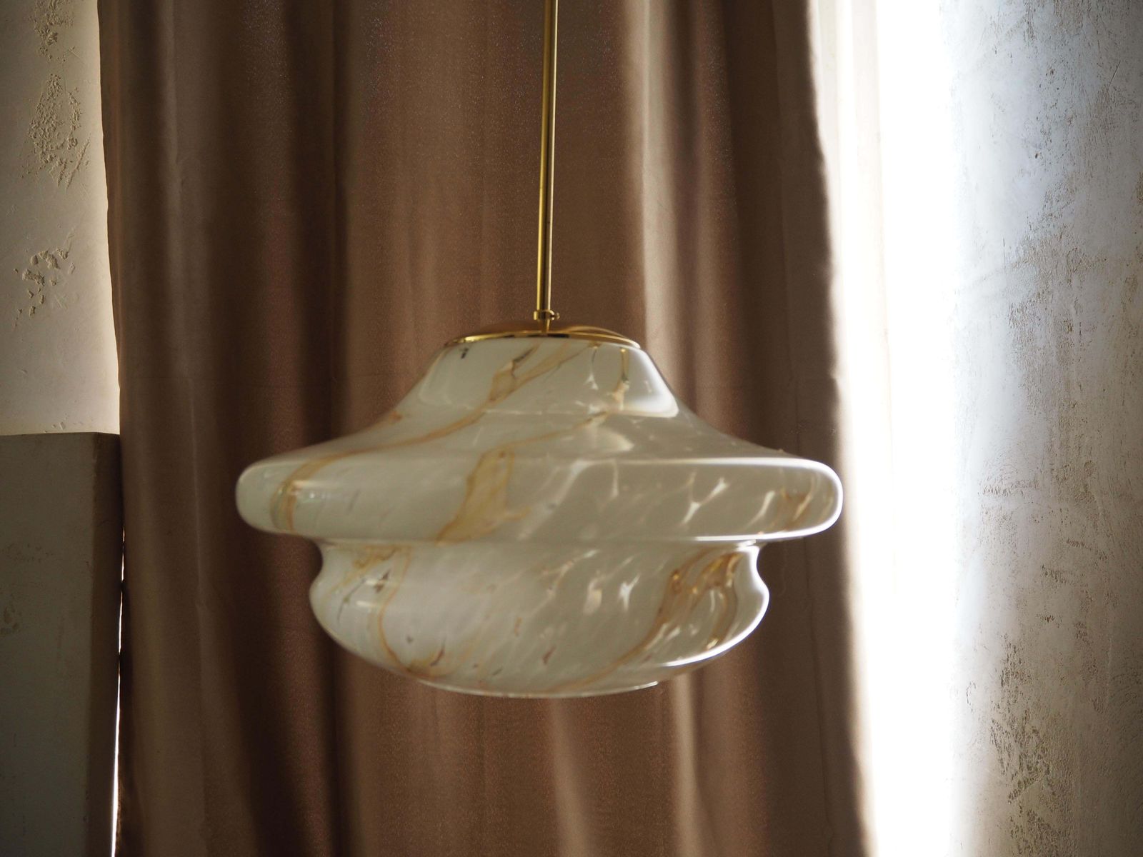 Mid Century Glass Chandelier, By Stefan Tabery, Bohemia, 1960's.. photo furniture