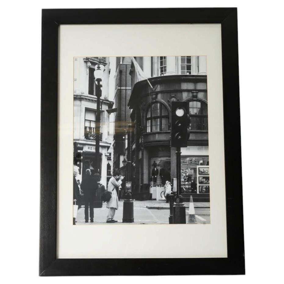Framed Photograph Under Glass Depicting The Calvin Klein Store, 20th Century.