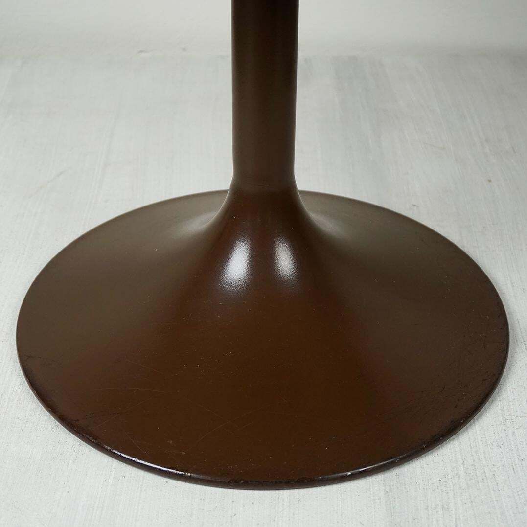 photo for sale Chocolate Brown Space Age Tulip Side Table Luna By Opal Germany