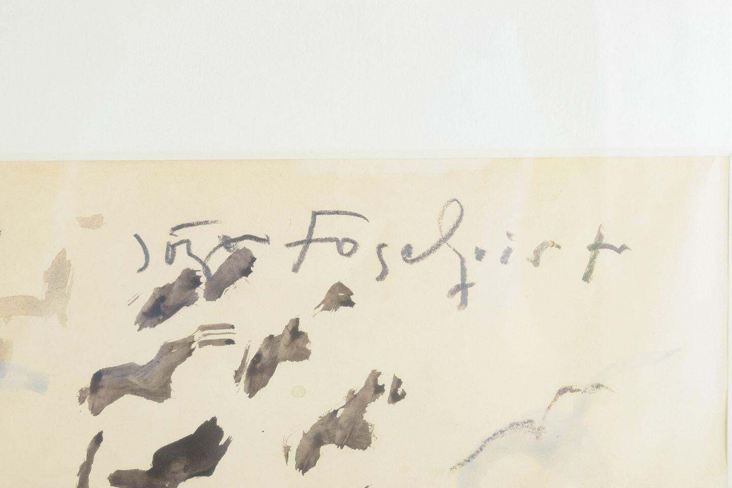 Jörgen Fogelqvist. Aquarel op papier. Poëtische abstracte compositie. Midden 20e eeuw. photo Kunst