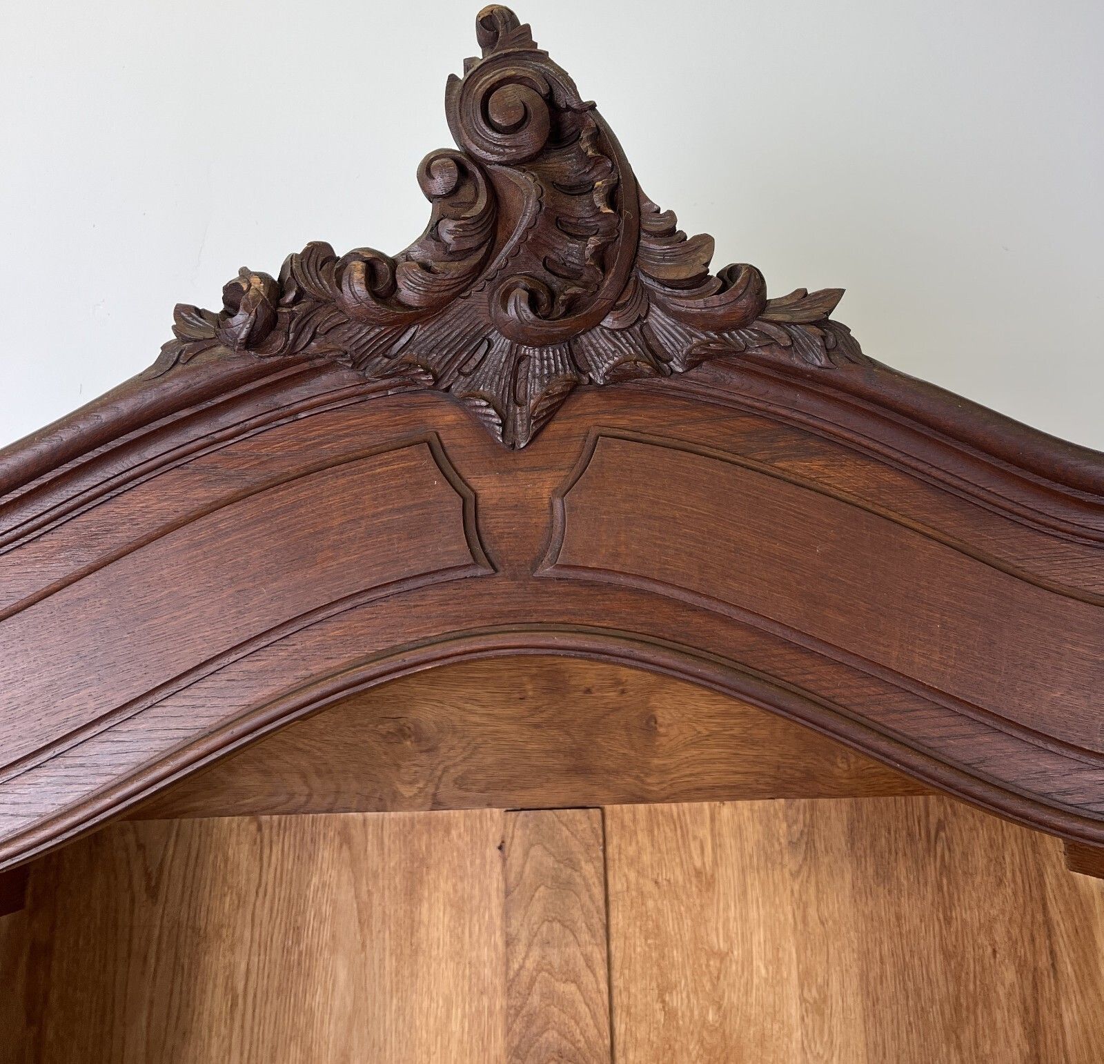 Bookcase Antique French Style Oak Display Cabinet Carved Sideboard Lot 6155 photo vinterior