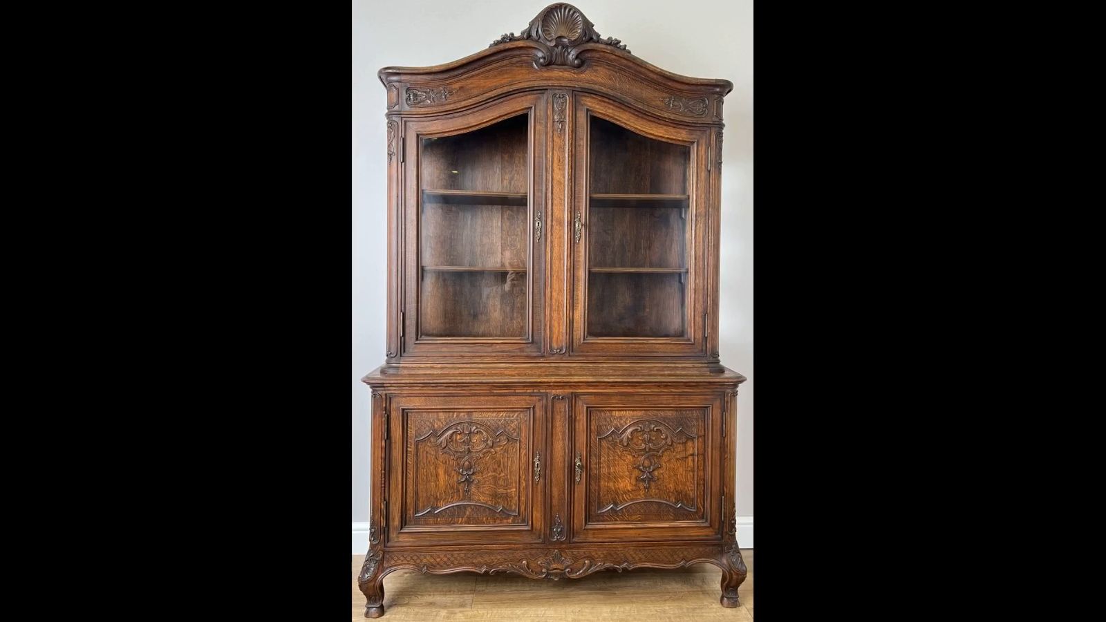 Bookcase Antique French Louis XVI Oak Display Cabinet Carved Sideboard Lot 6149 photo furniture
