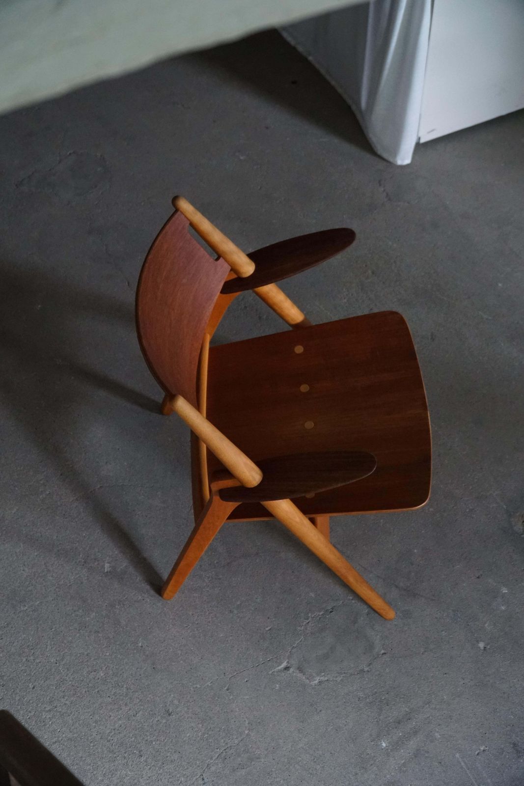 Furniture Pair Of Ch28 Armchairs By Hans J. Wegner, Danish Mid Century Design, 1951 photo