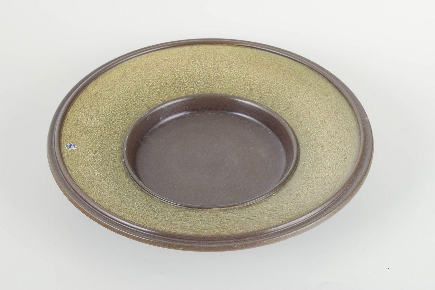 Grand bol en grès Mari Simmulson pour Upsala-Ekeby, glaçure texturée, années 1960 photo furniture