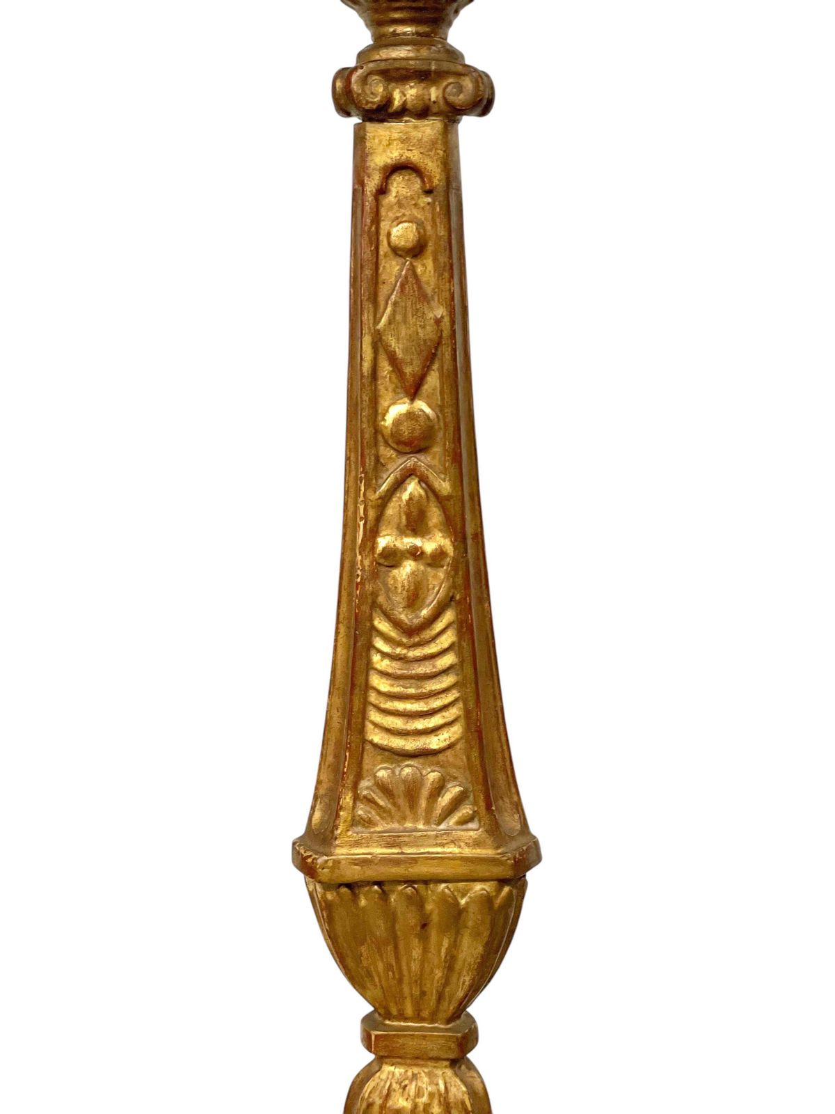 photo furniture 18th Century Italian Giltwood Pricket Candlestick, Circa 1760