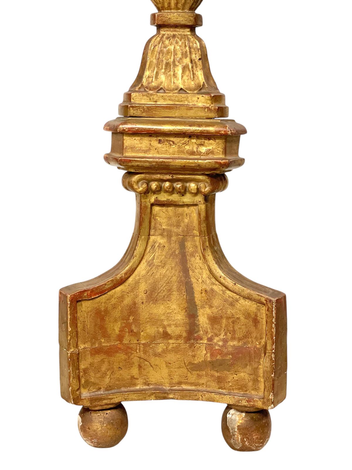 photo for sale 18th Century Italian Giltwood Pricket Candlestick, Circa 1760