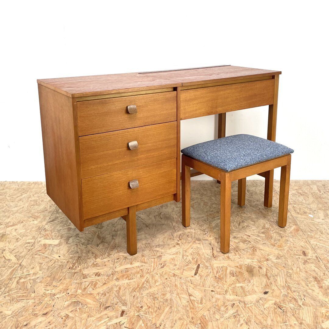Mid Century Teak Dressing Table By Stag photo Furniture