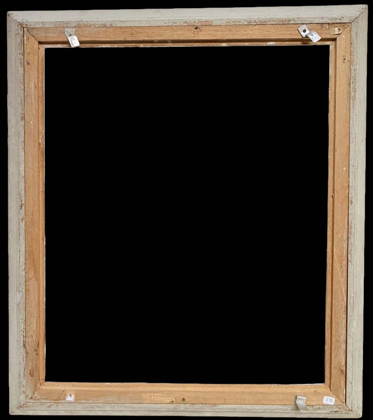 Mid 20th Century French School French Mid Century Vintage Grey Shabby Chic Picture Frame Mid 20th Century. photo Home Decor