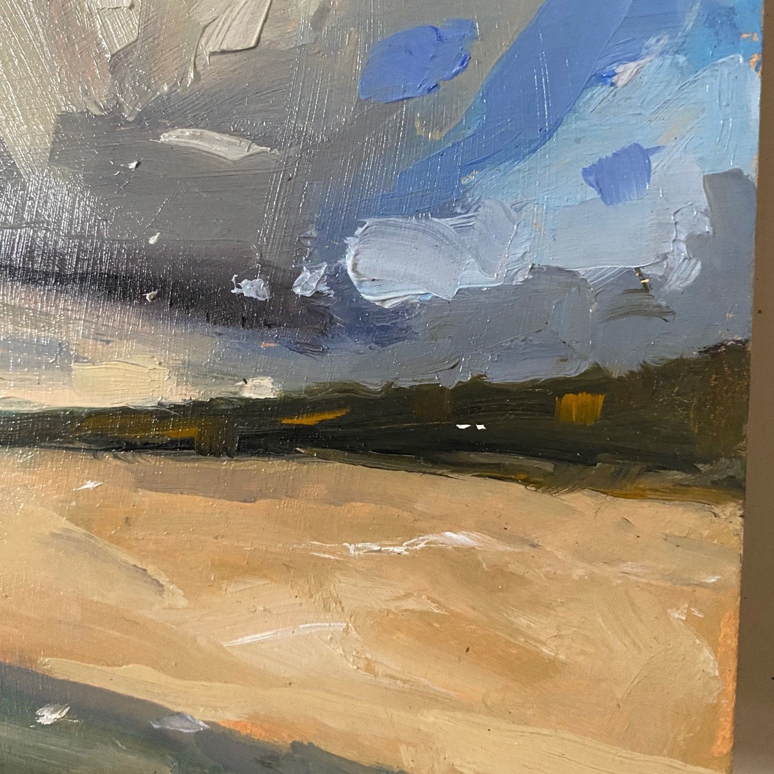 Contemporary Oil Painting Of Woolacombe North Devon photo for sale