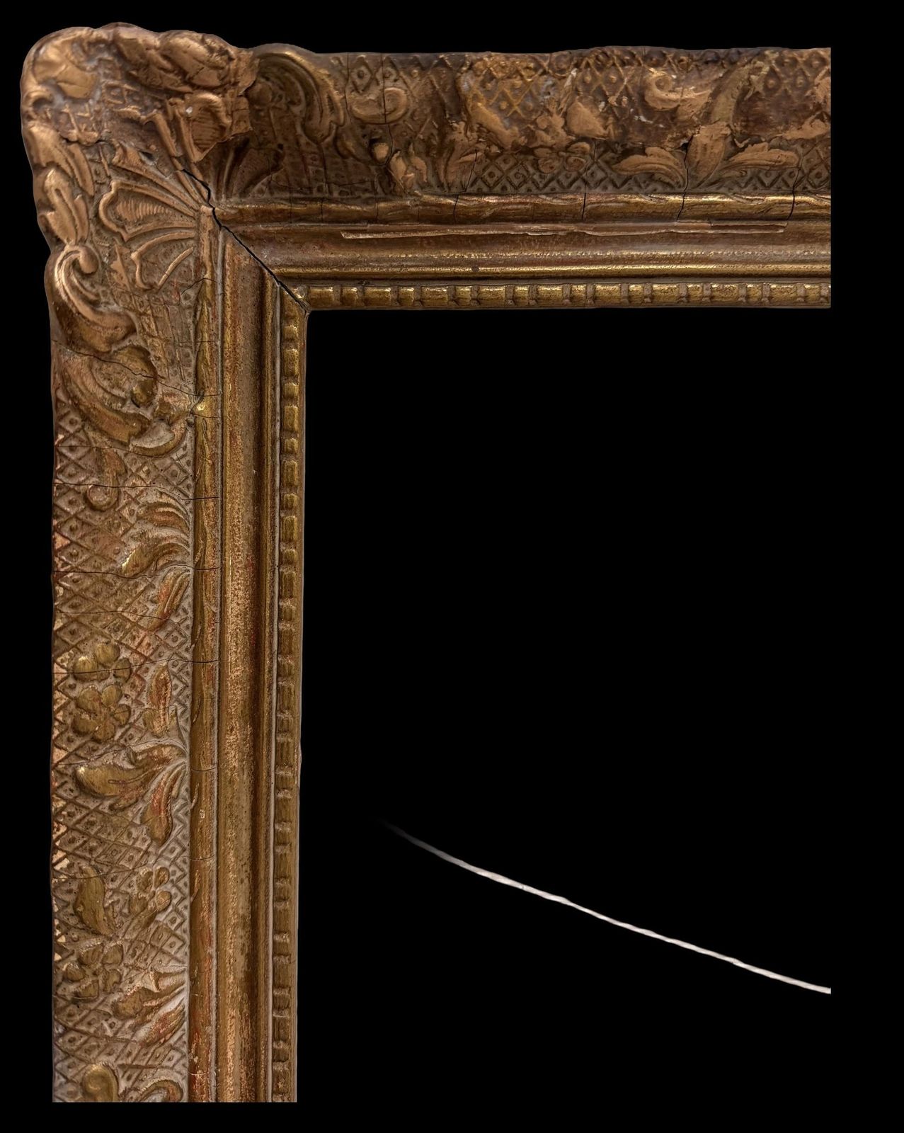 18th Century Style Giltwood Picture Frame, English School, 28x24 Inches 18th Century. photo vinterior