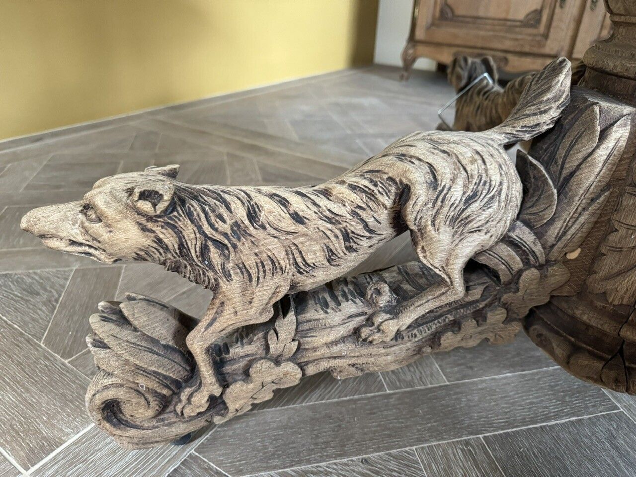 Important French Oak Hunting Centre Table photo Furniture