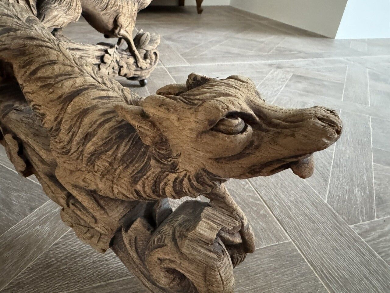 Important French Oak Hunting Centre Table photo 2695.0