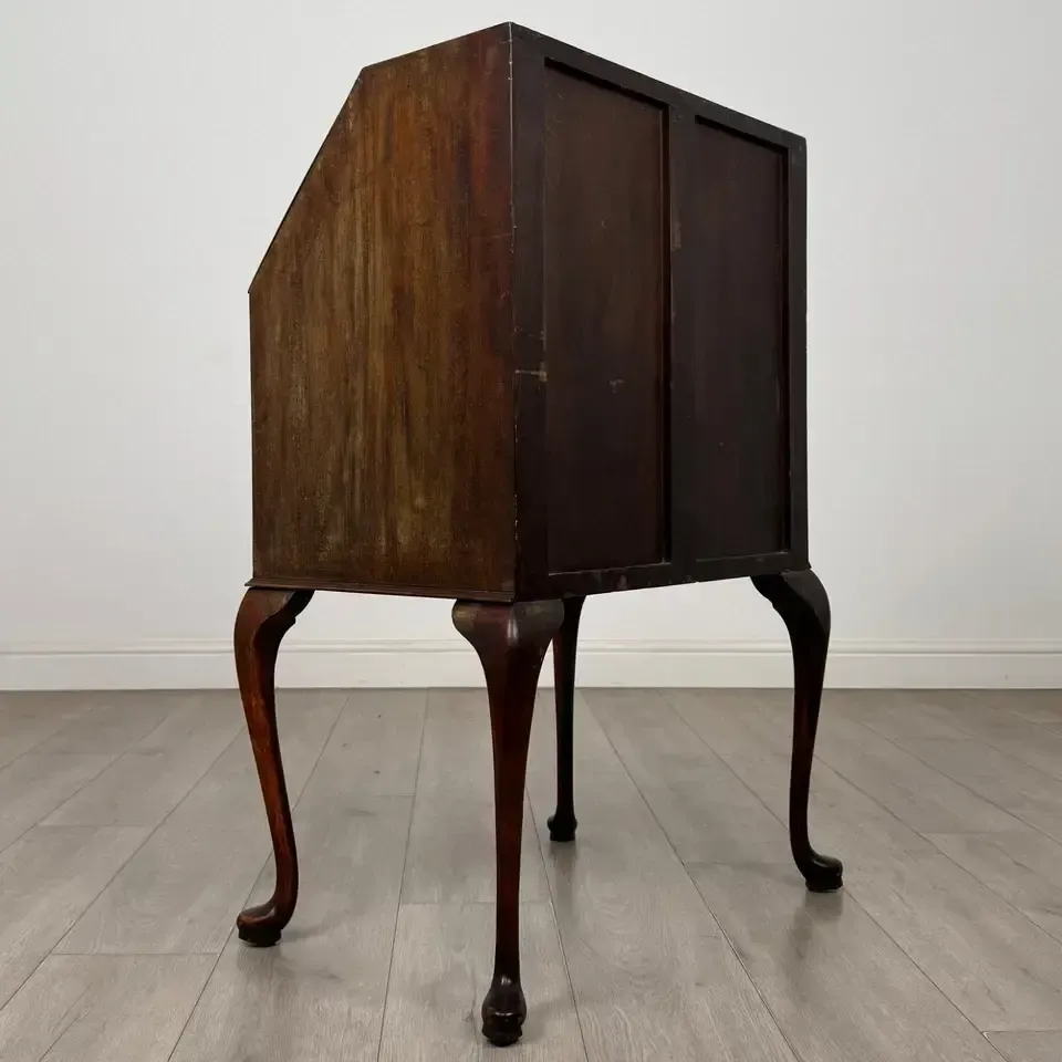 Antique 20th Century Small Edwardian Bureau In Mahogany photo 425.0
