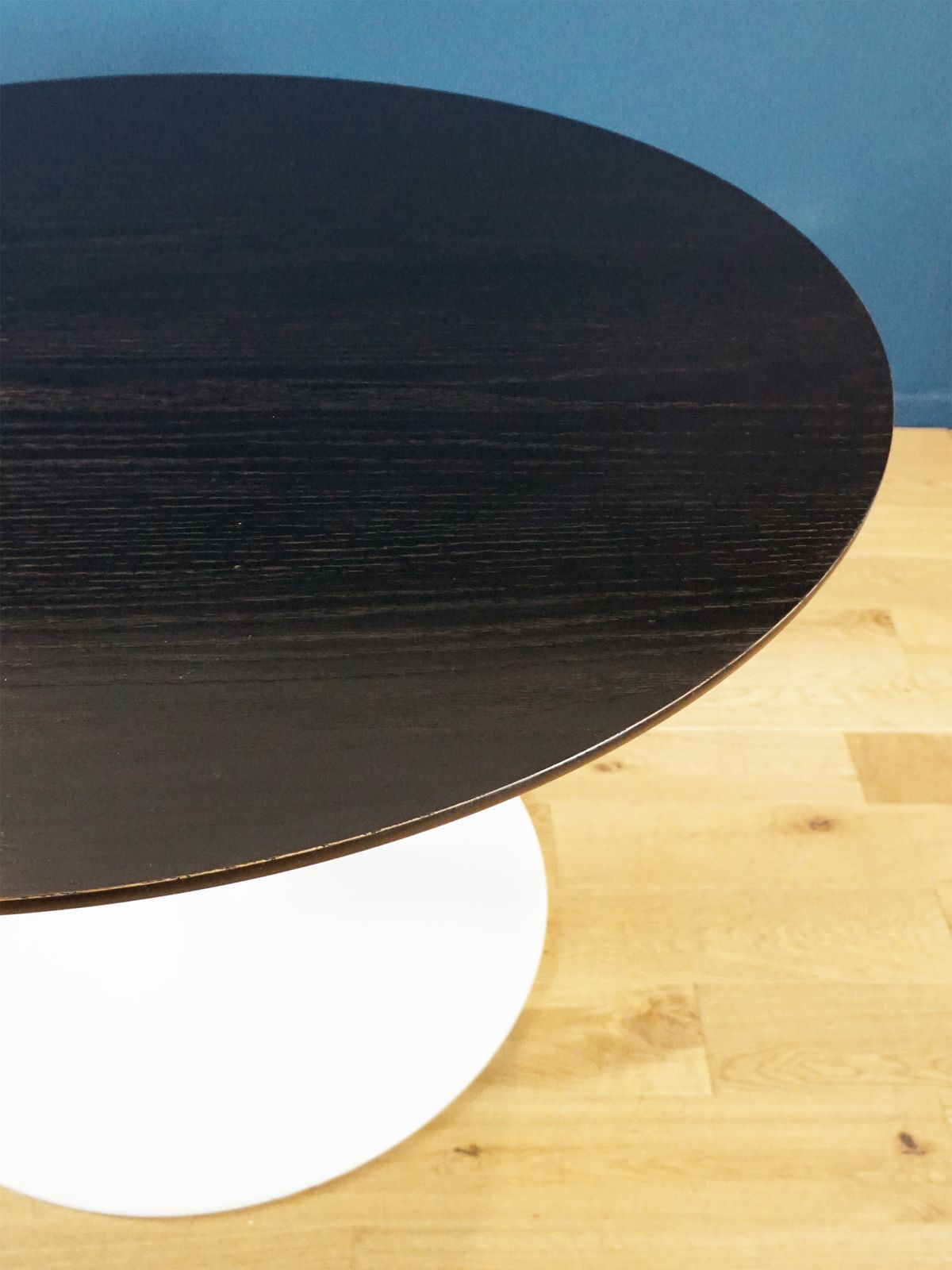 Maurice Burke For Arkana Tulip Dining Table In Black Ash photo furniture