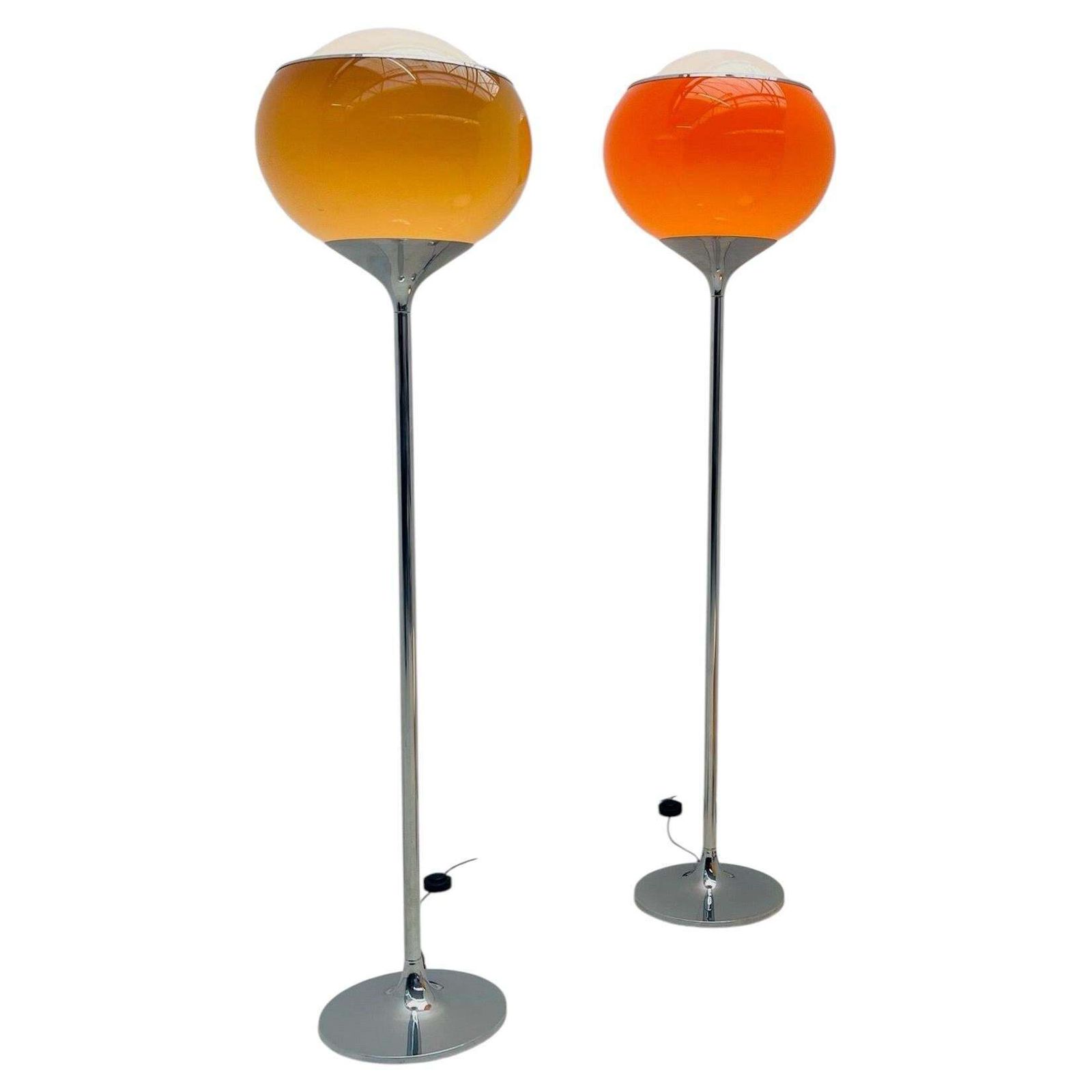 Pair Of 'Flash' Floor Lamps By Harvey Guzinni For Meblo
