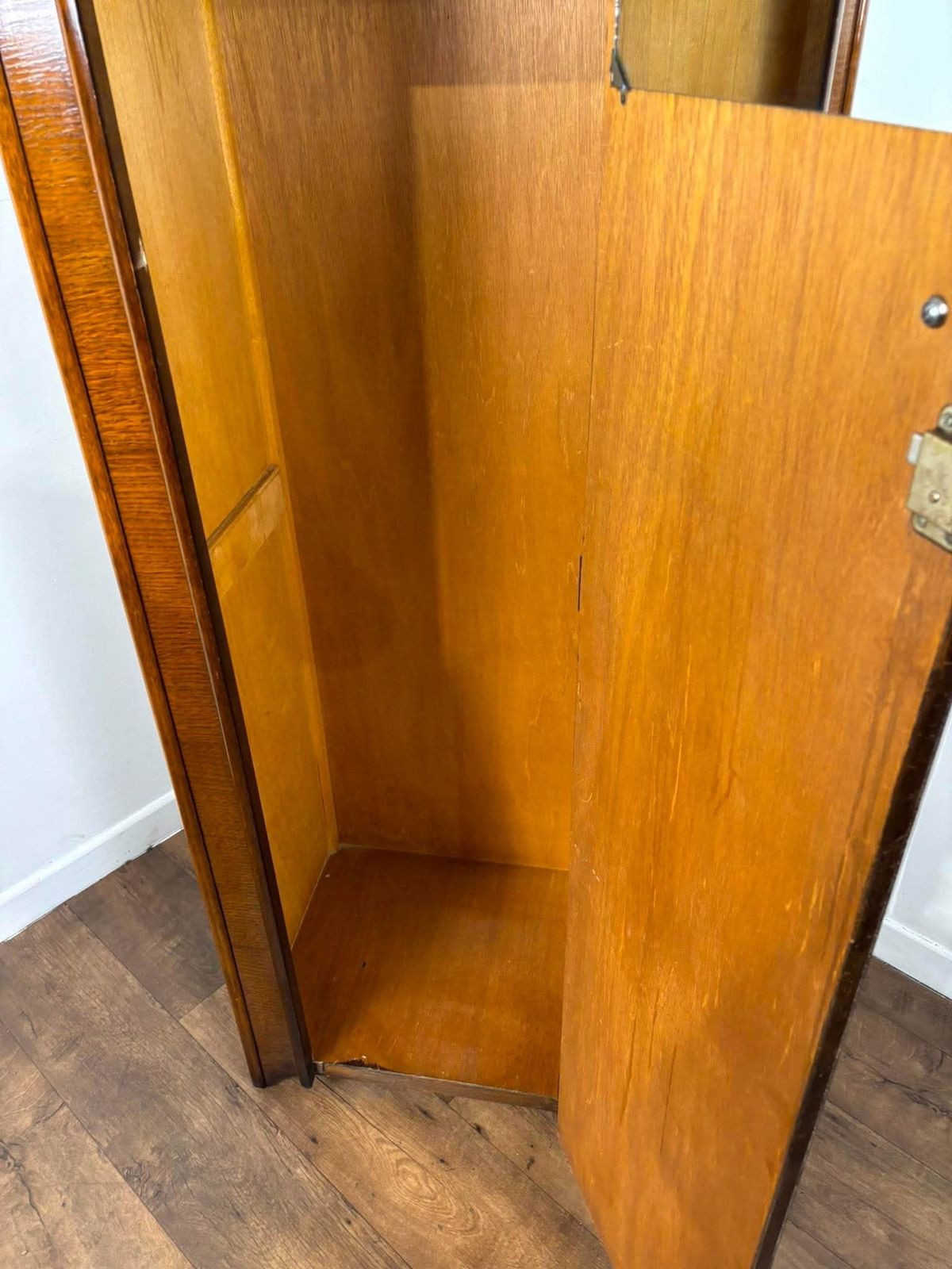 Vintage Oak Single Wardrobe, Early 20th Century photo vintage
