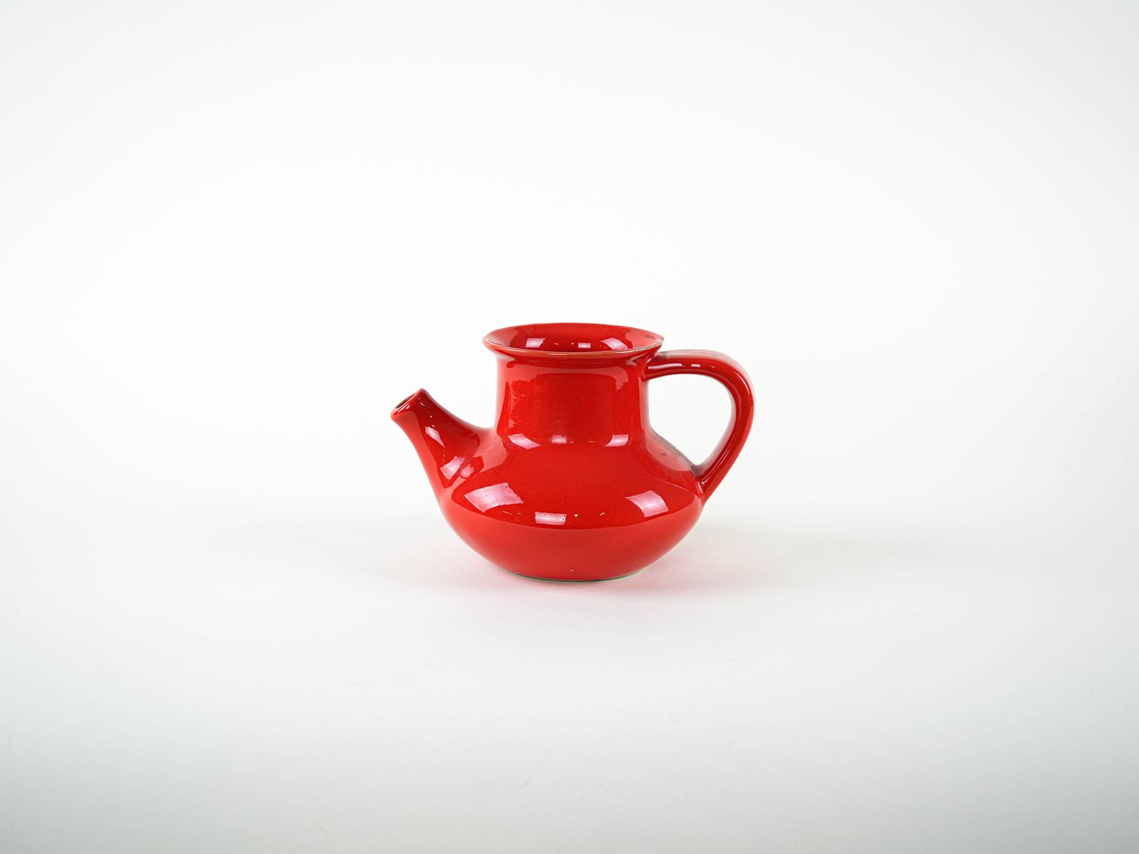 Red Ceramic Jug, Danish Design, 1960s, Made In Denmark photo for sale
