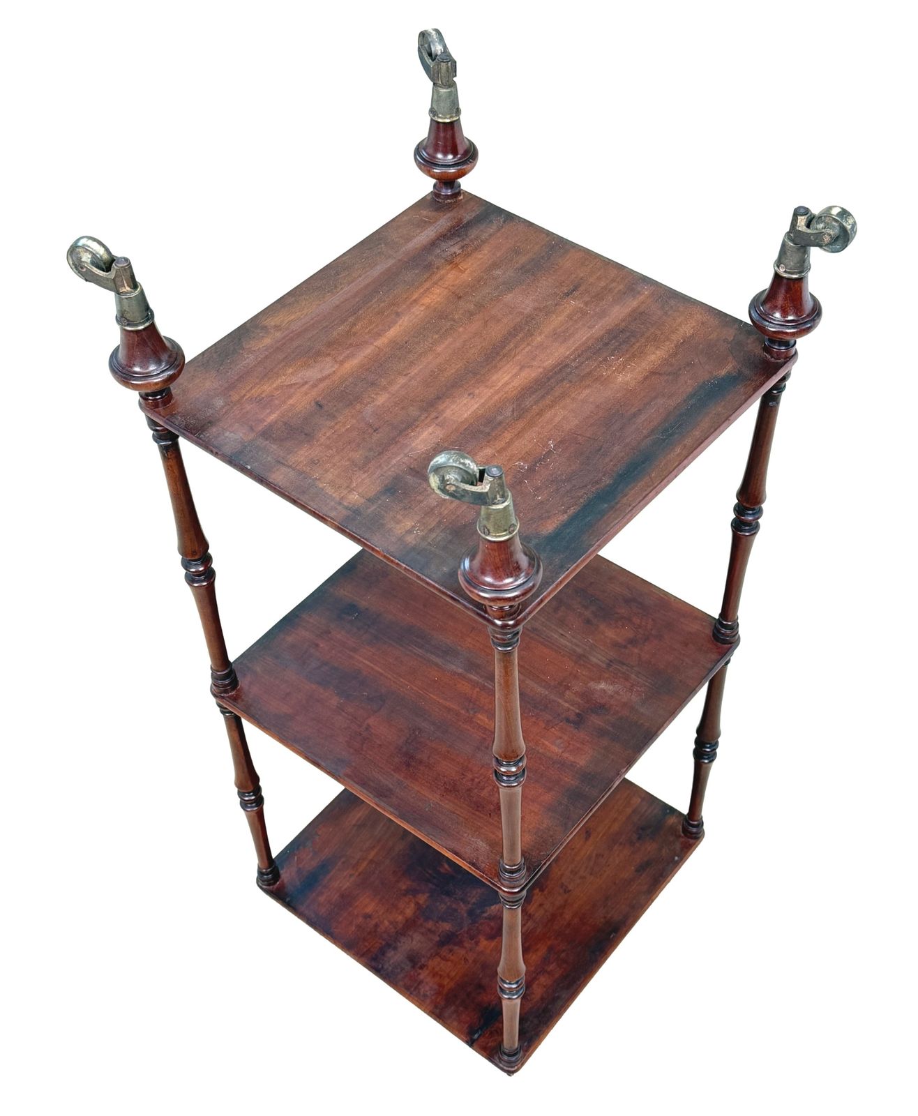 photo vintage Early 19th Century Regency Mahogany Small Whatnot étagère (England, Circa 1820)