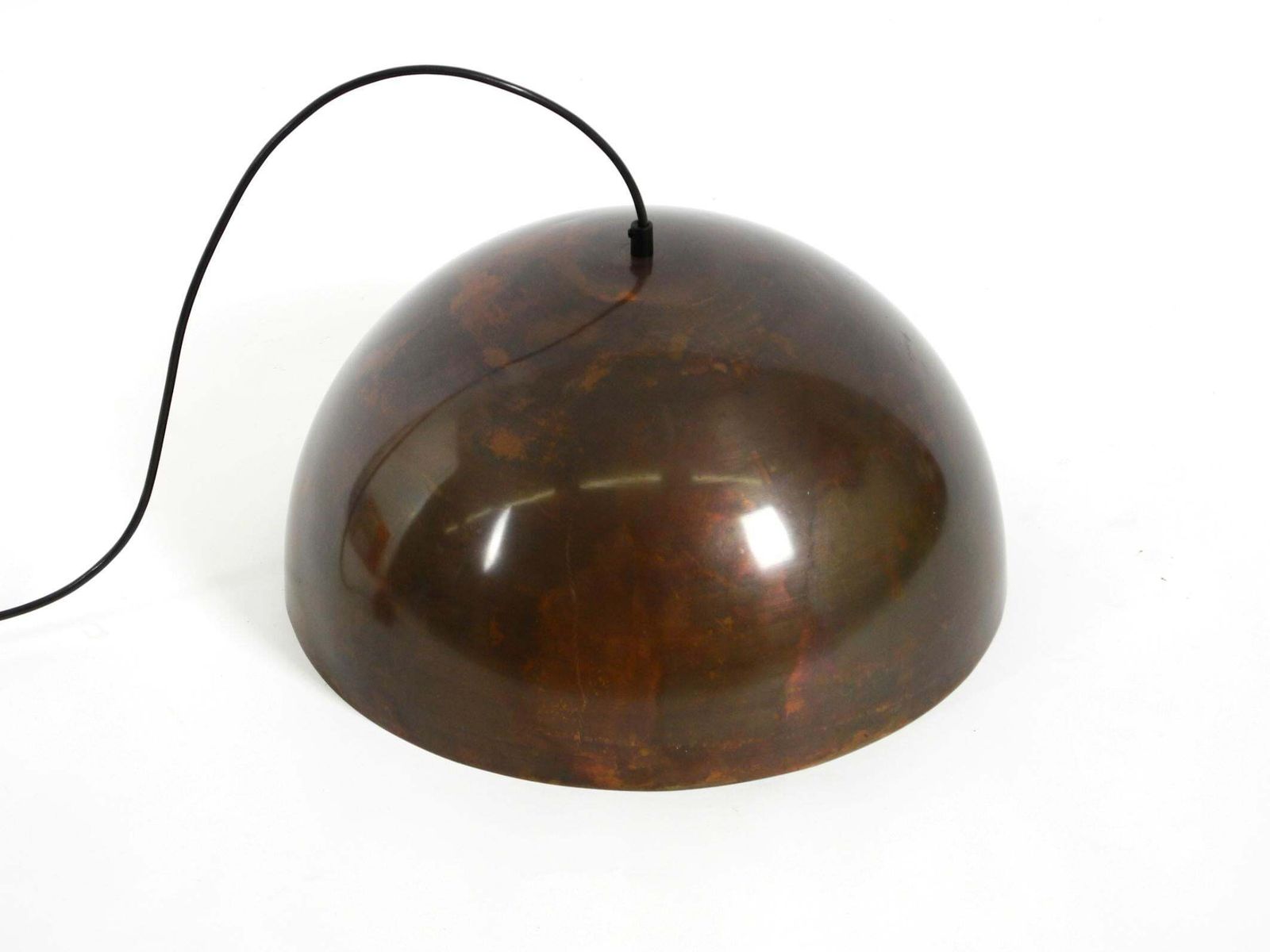 873.0 Grote Space Age hanglamp uit de jaren 1960 met koperen kap – Beisl Leuchten photo