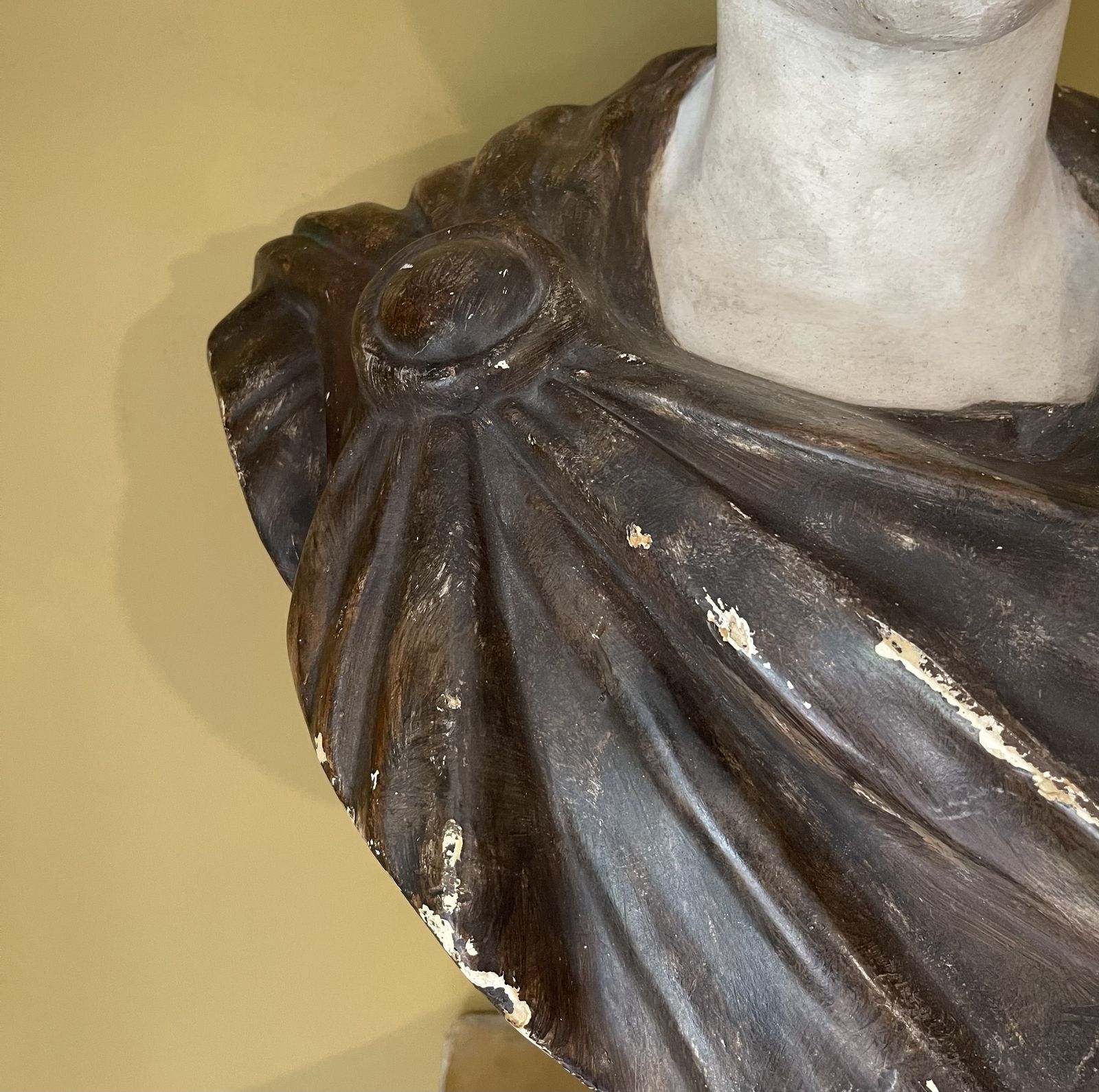 C1900 Plaster Bust Of Caesar, 1900s photo Art