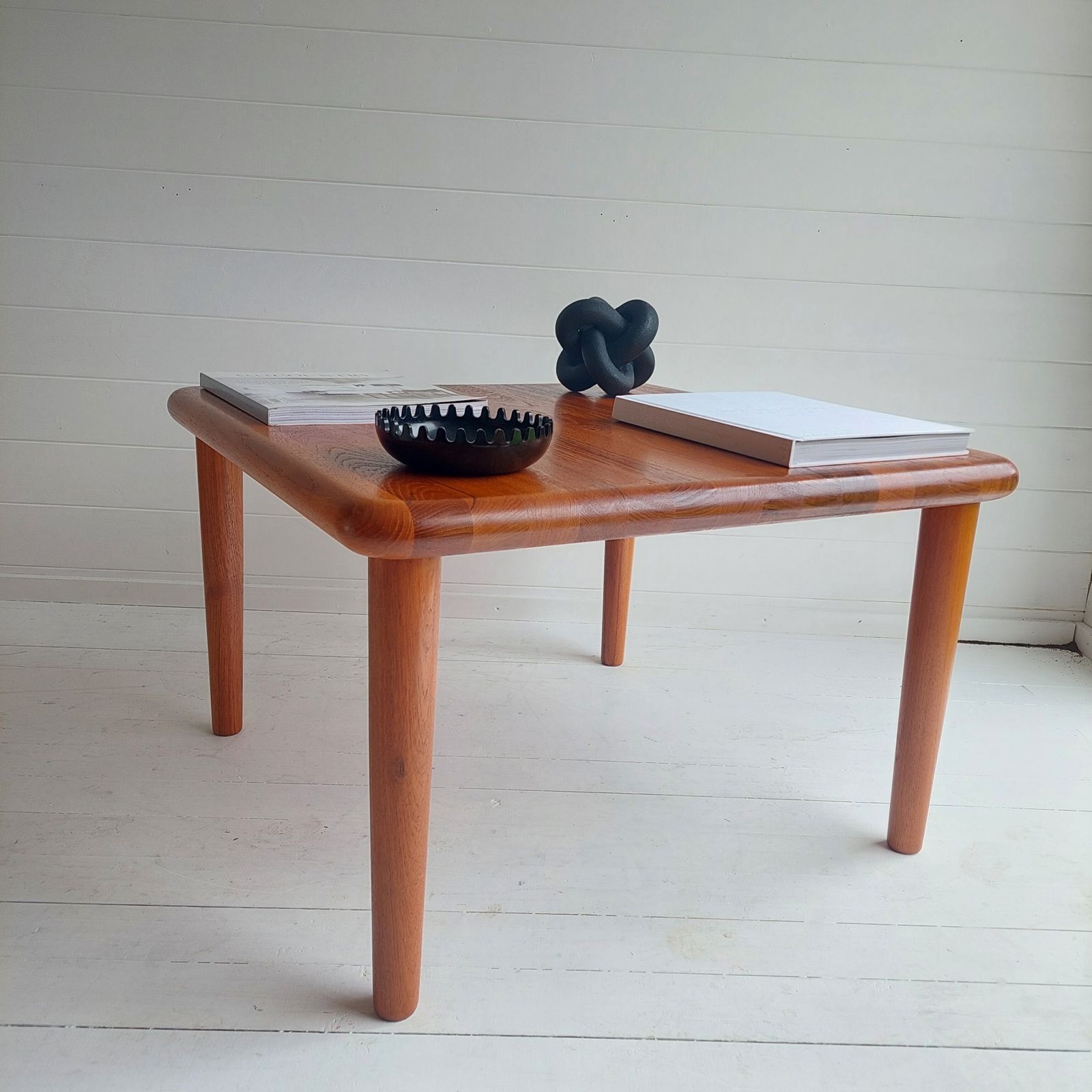 Mid Century Danish Solid Teak Coffee Table  Grete Jalk For Glostrup Denmark 60s photo vinterior