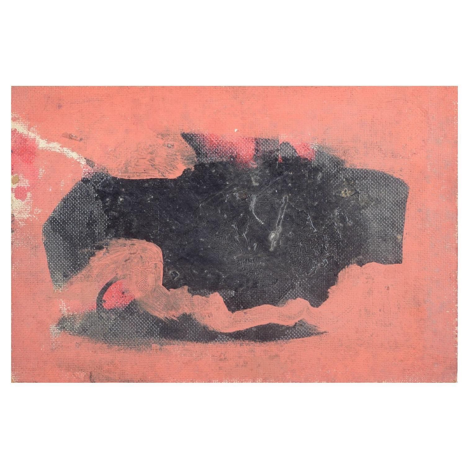 Charles Kiffer, French Artist. Abstract Composition. Oil On Board. 1960s.