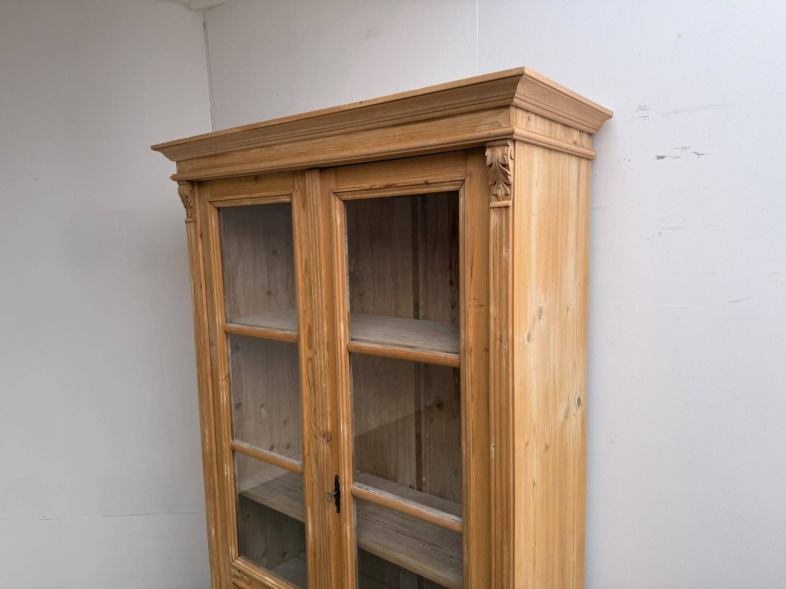 A Stunning Victorian Pine Knockdown Bookcase Wax/Paint photo vinterior