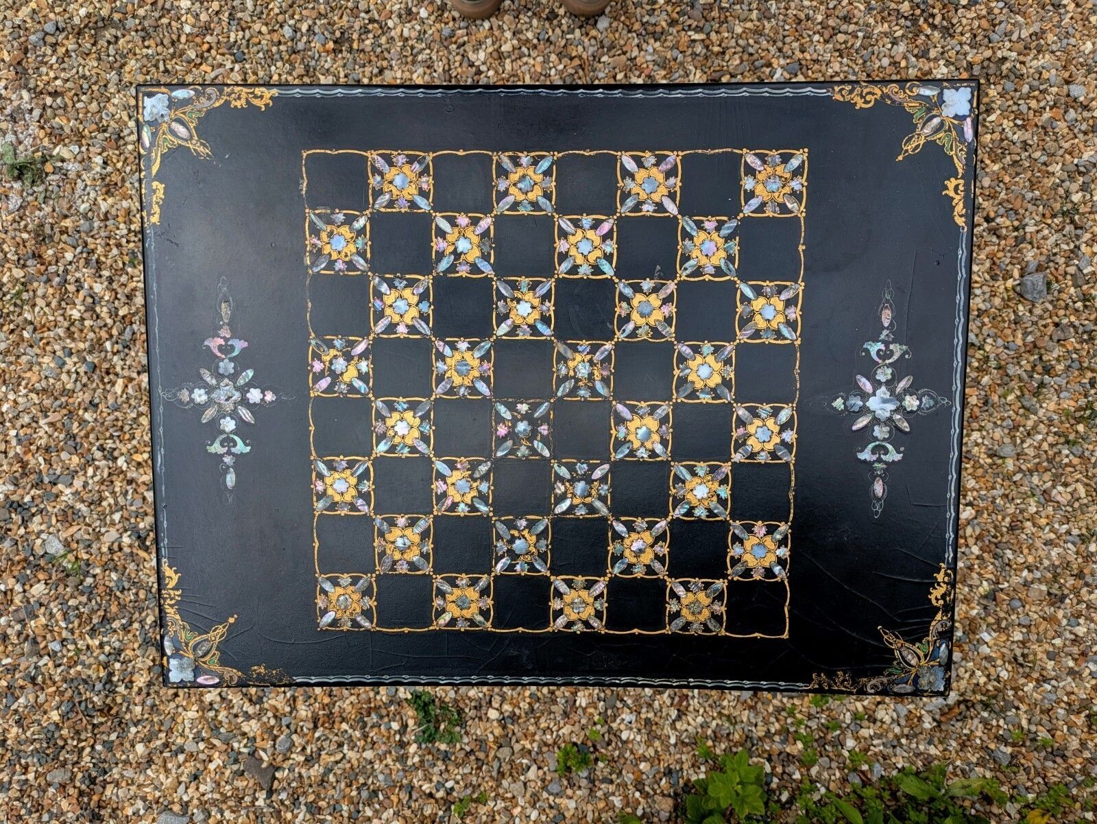 Nest Of Three Lacquer Tables Mother Of Pearl photo for sale
