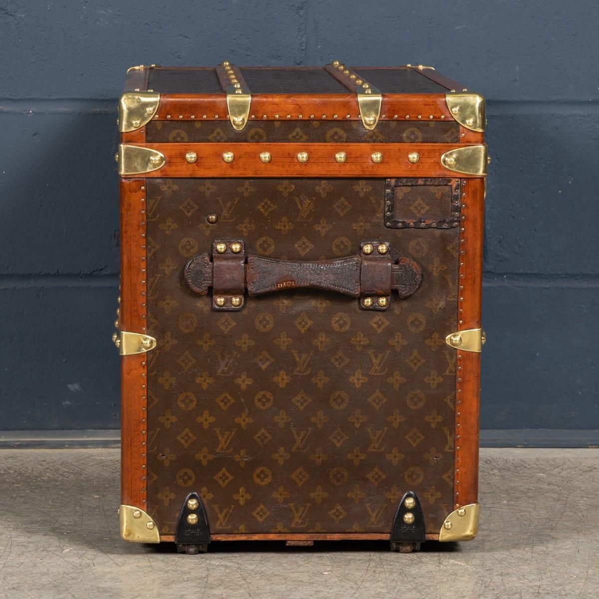 Antique 20thc Louis Vuitton Shoe Trunk In Monogram Canvas, France C.1920 photo buy