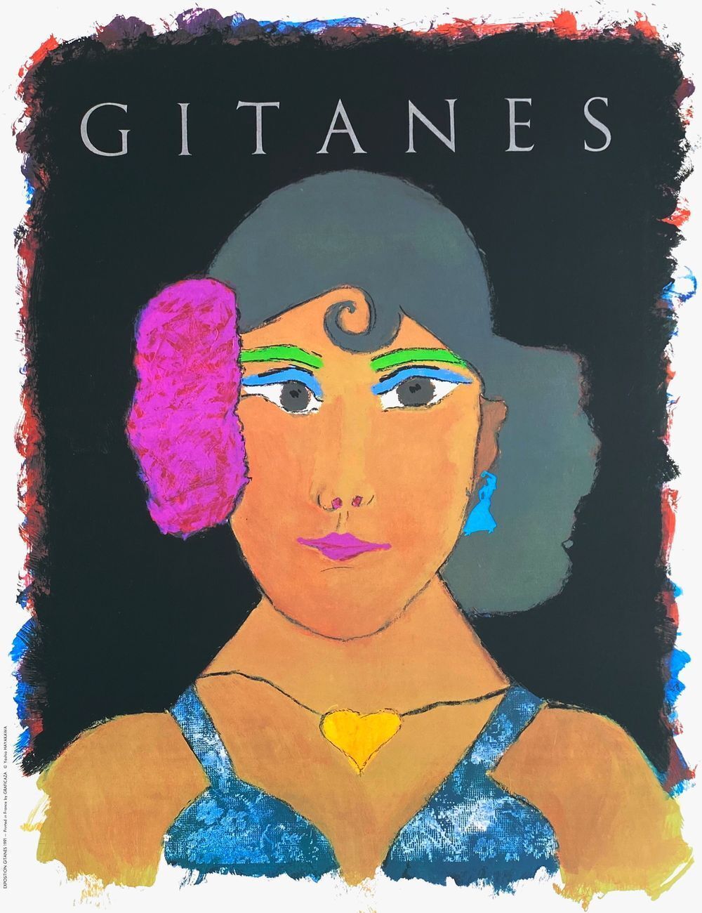 Gitanes Hommage à Max Ponty Poster Hayakawa Yoshio 1991