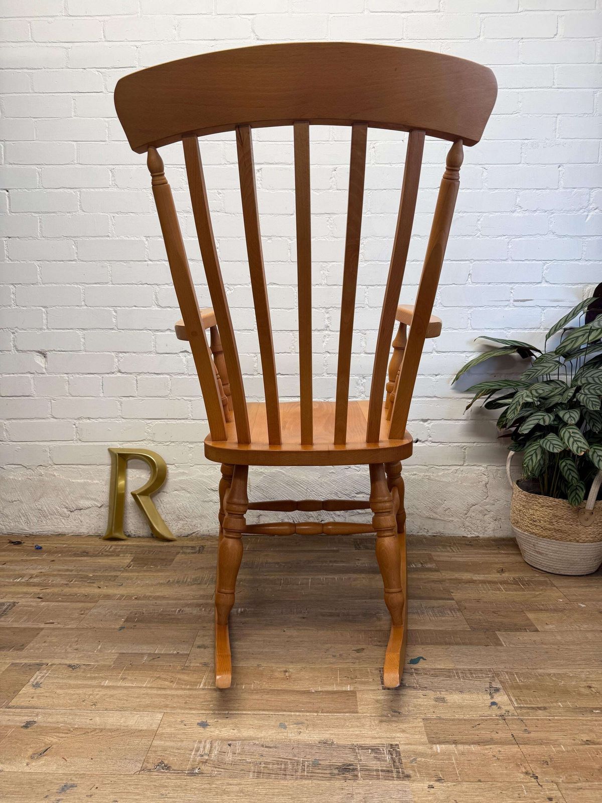 photo buy Vintage Cpw Furniture Windsor Rocking Chair – Solid Beech – Made In England.